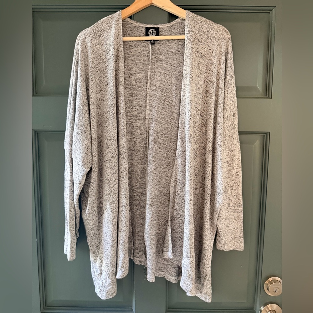 Bobeau Heather Gray Cardigan